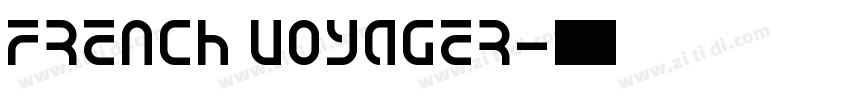 French Voyager字体转换